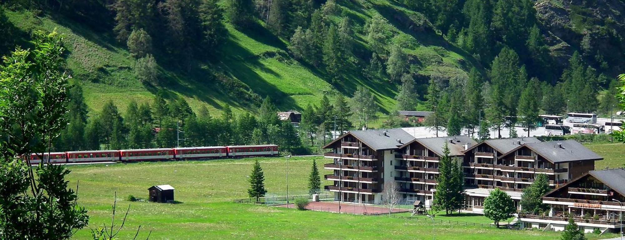 Monte Rosa Taesch, Apartments Mit Wellness Bereich Eksteriør bilde